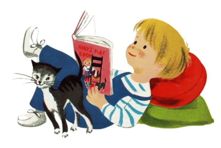 Children reading a book