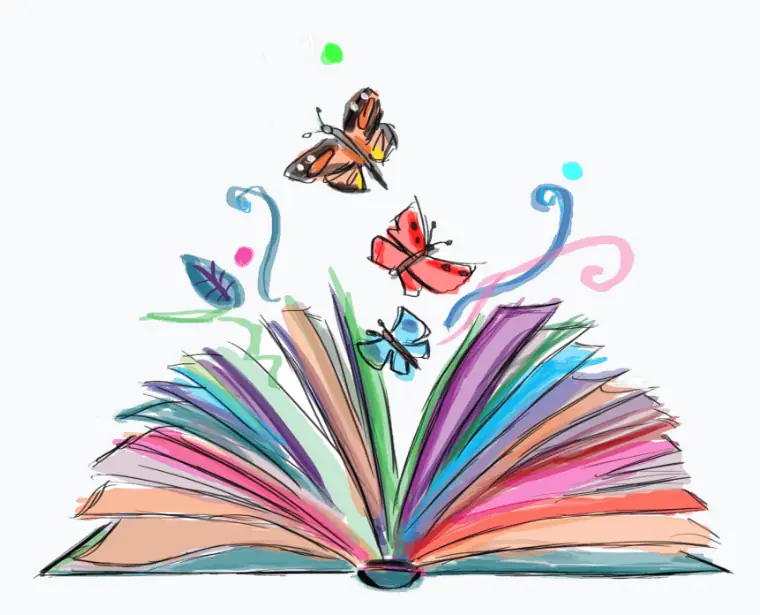 Colourful children's book illustration